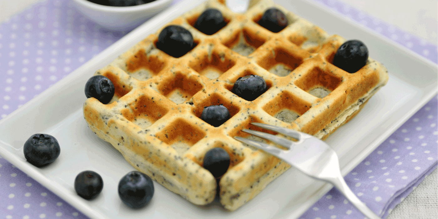 lemon poppy seed waffles