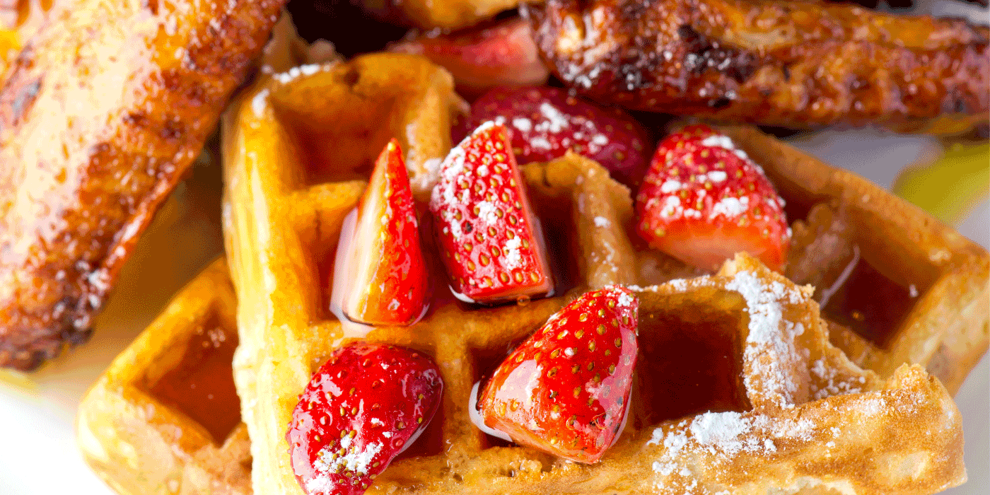 maple bacon waffles