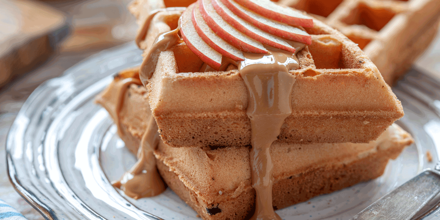 peanut butter and jelly waffles
