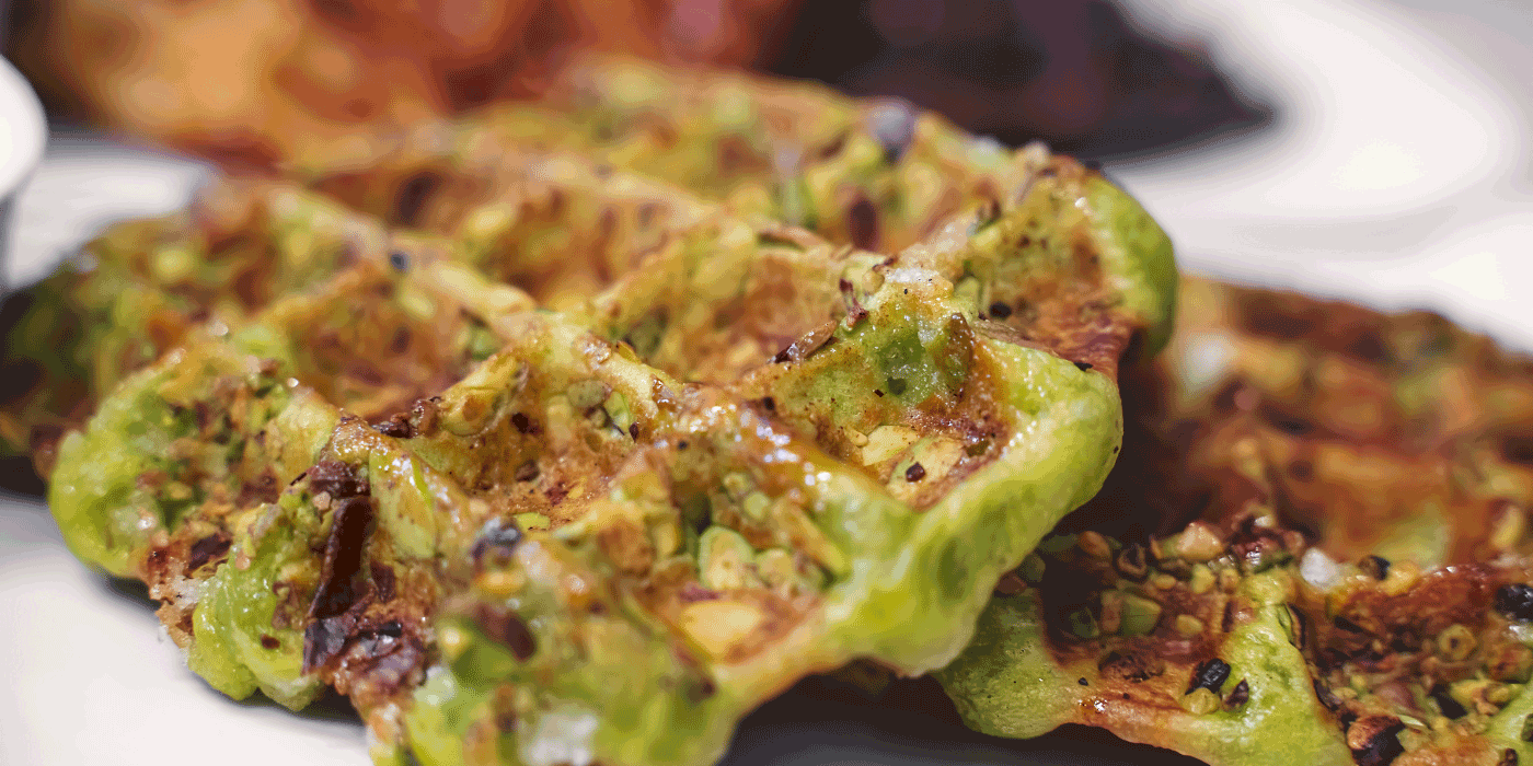pistachio rosewater cardamom waffles