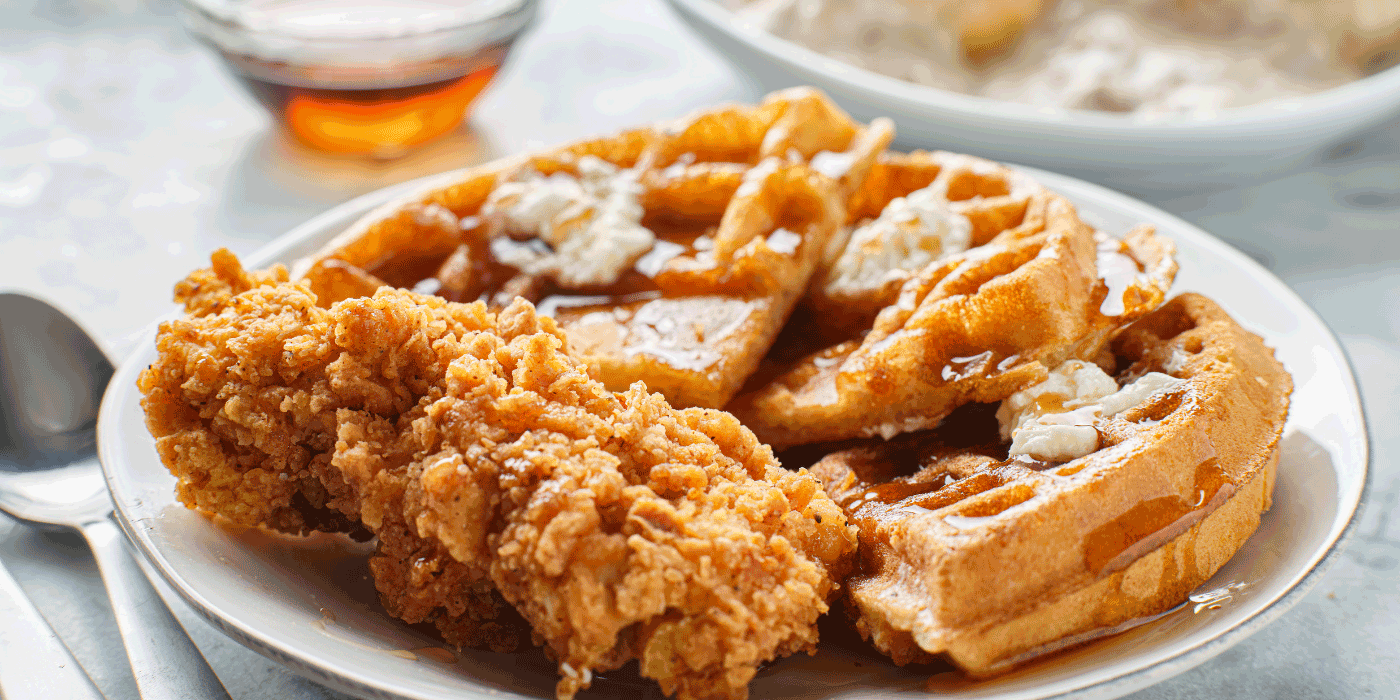 protein-packed waffles