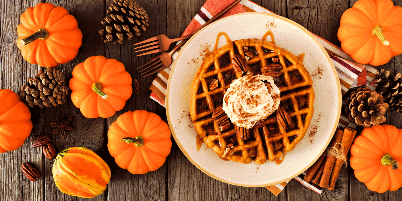 pumpkin spice waffles