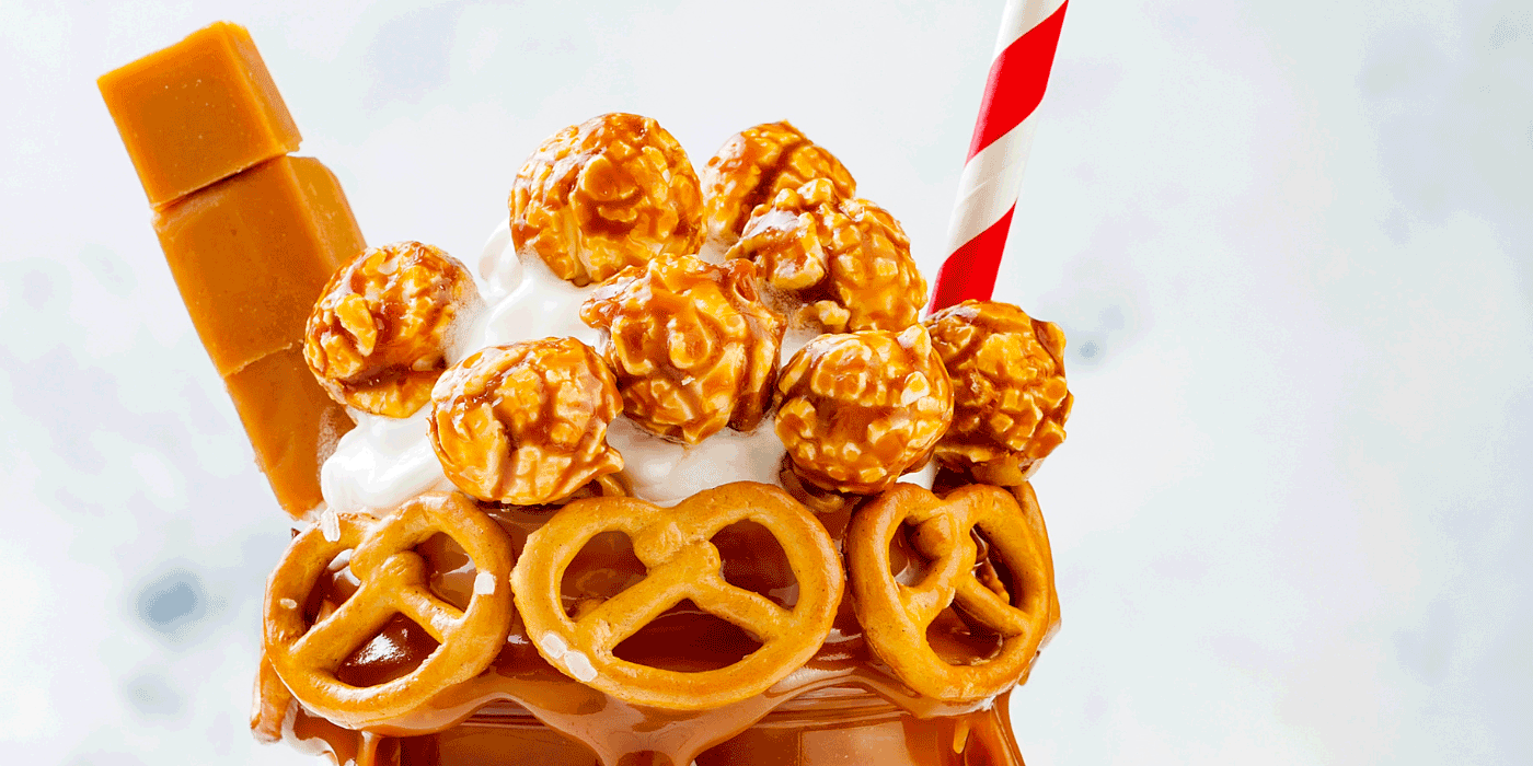 salted caramel pretzel waffles
