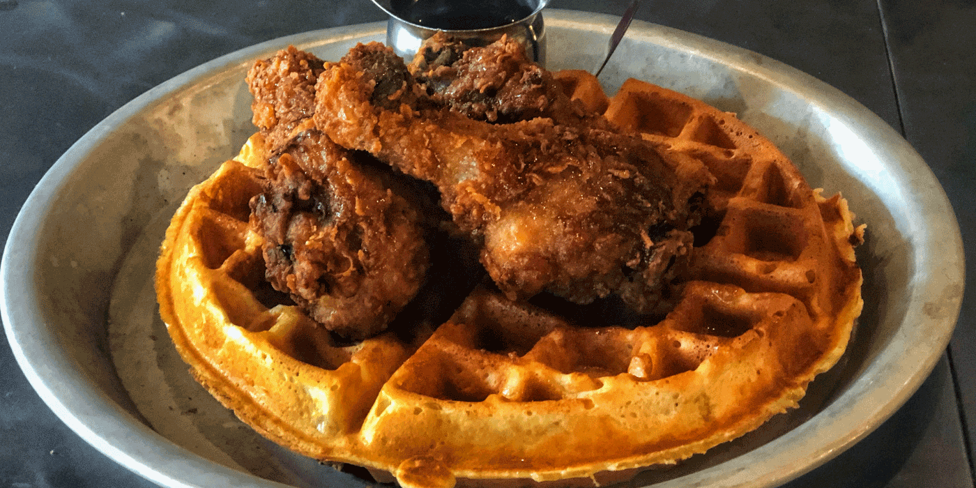teriyaki chicken waffles