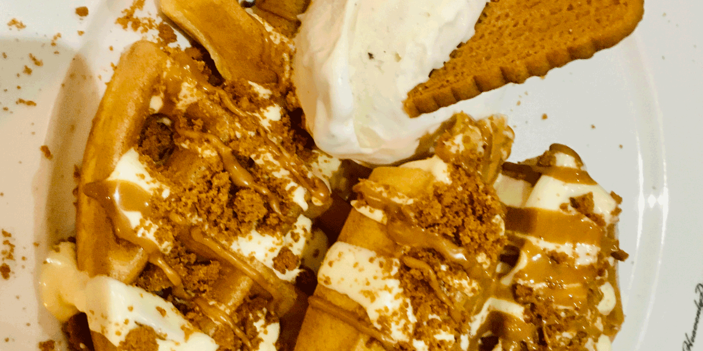 biscoff cookie waffles