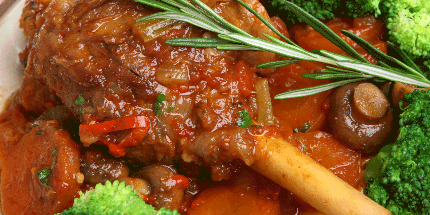 braised lamb shanks