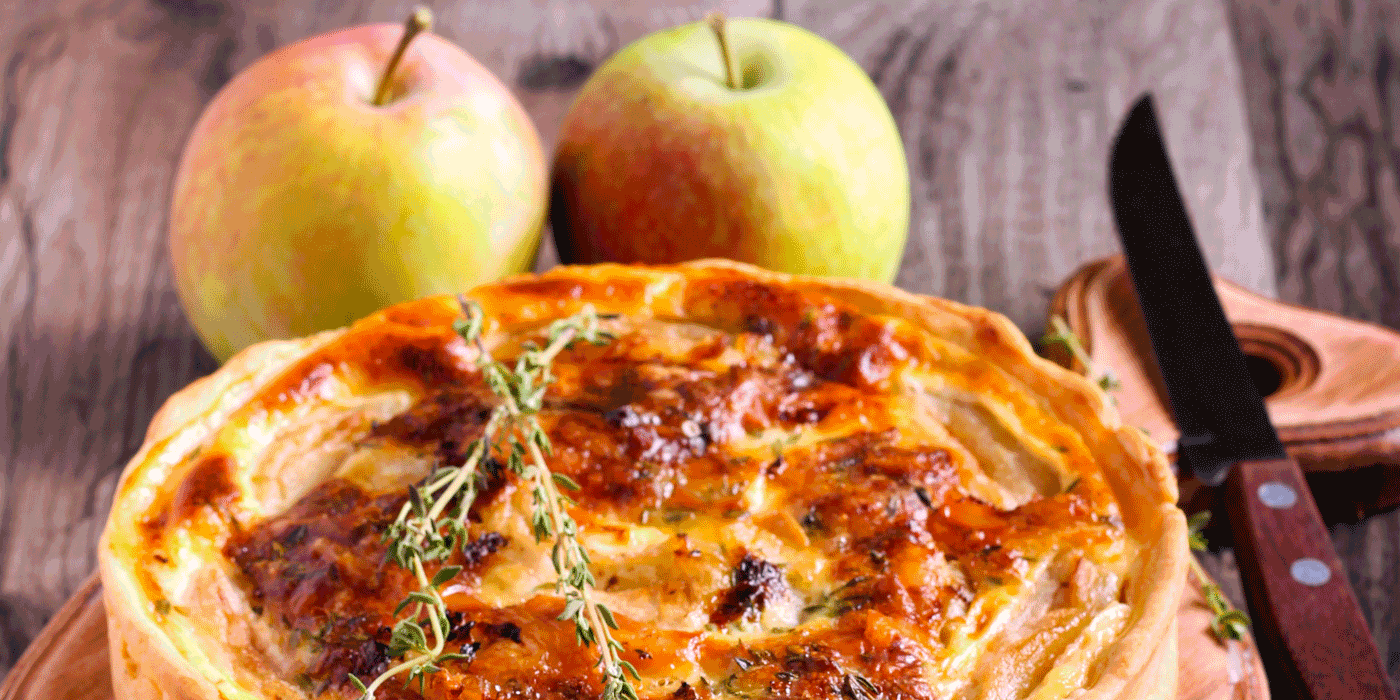 brie and apple waffles