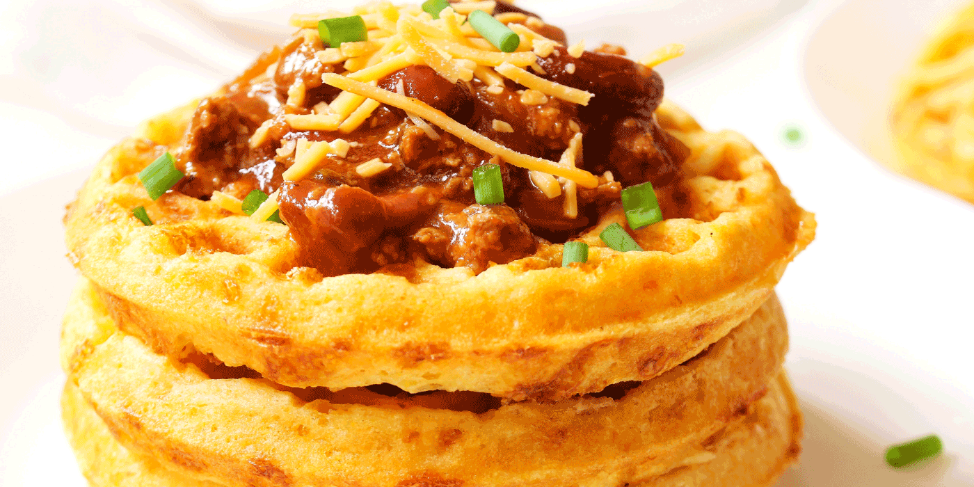 cheddar jalapeno cornbread waffles