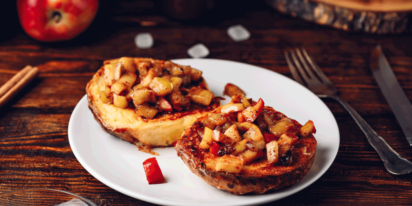 dutch oven apple cinnamon french toast