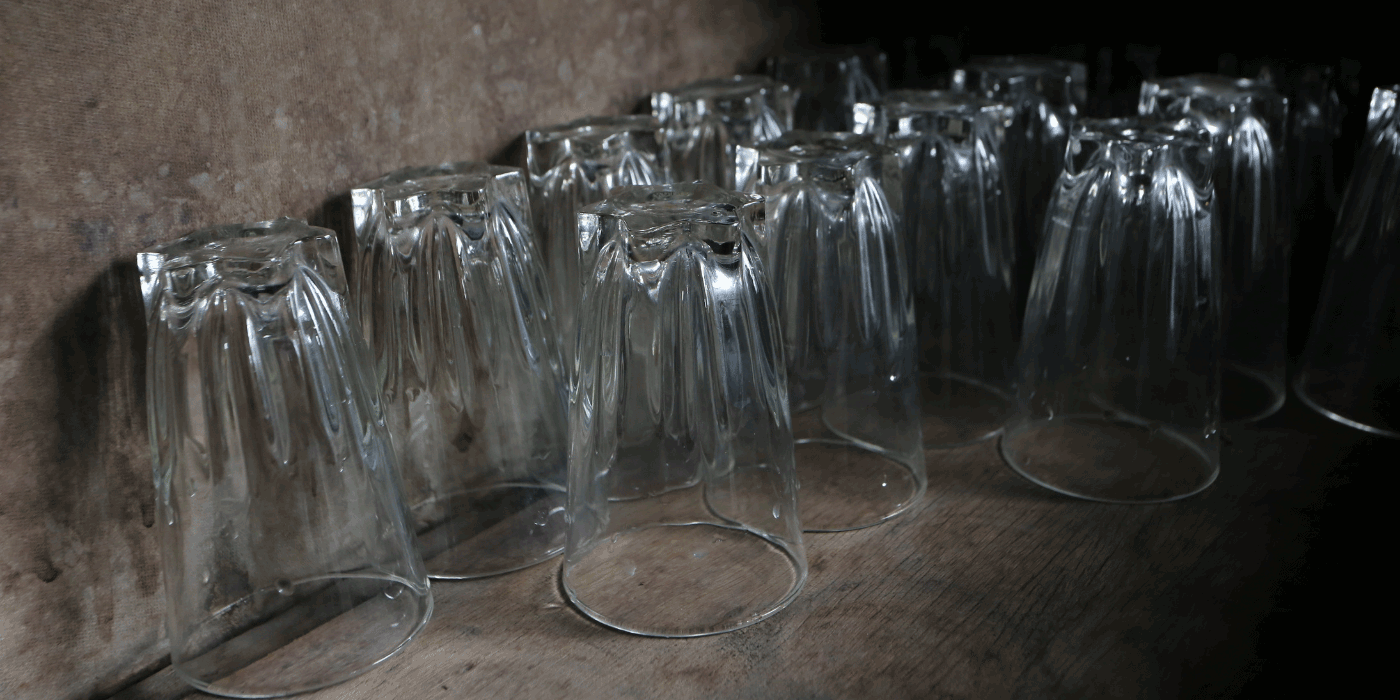 how do you reuse old drinking glasses