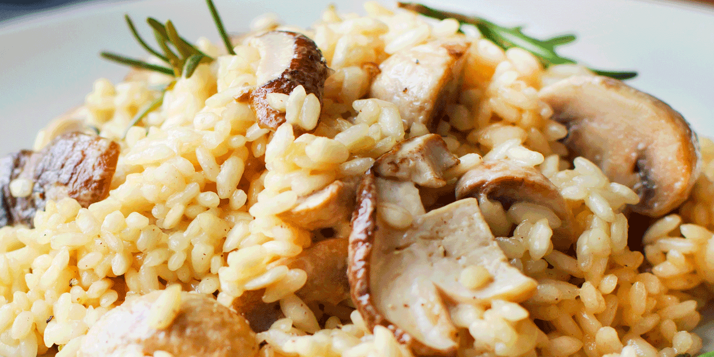 mushroom risotto