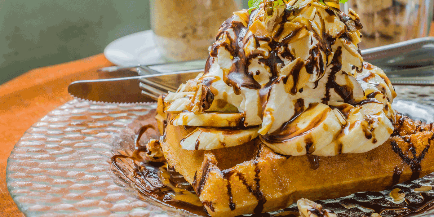 pineapple upside-down waffles