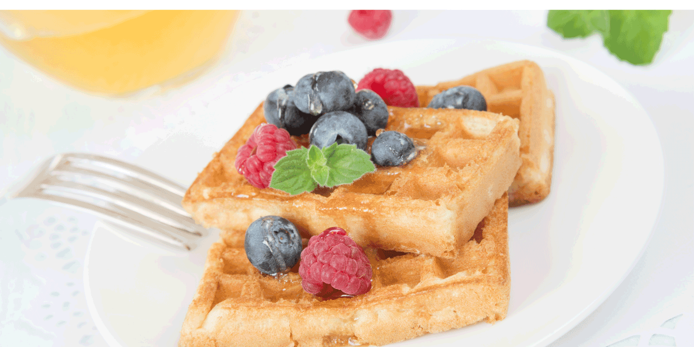 raspberry lemonade cheesecake stuffed waffles