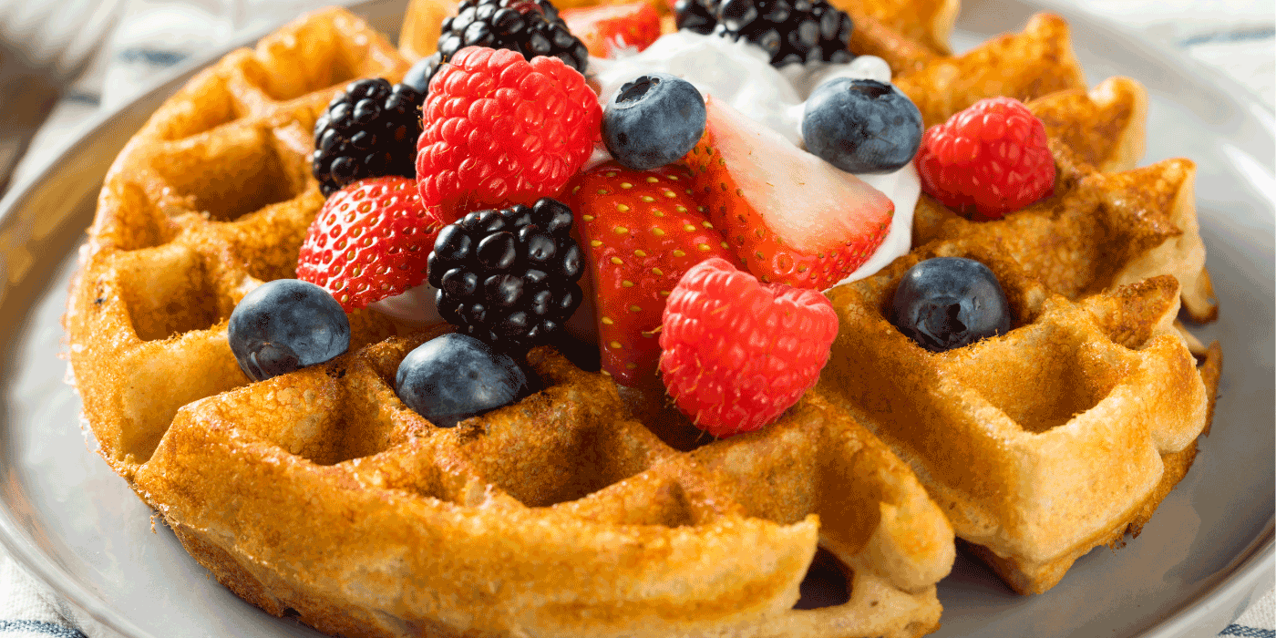 strawberry shortcake waffles