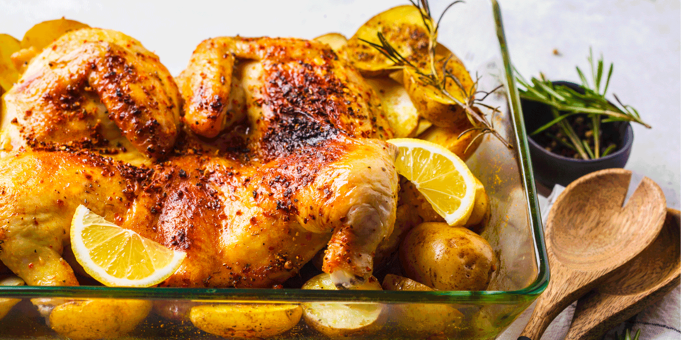 dutch oven lemon rosemary roasted potatoes