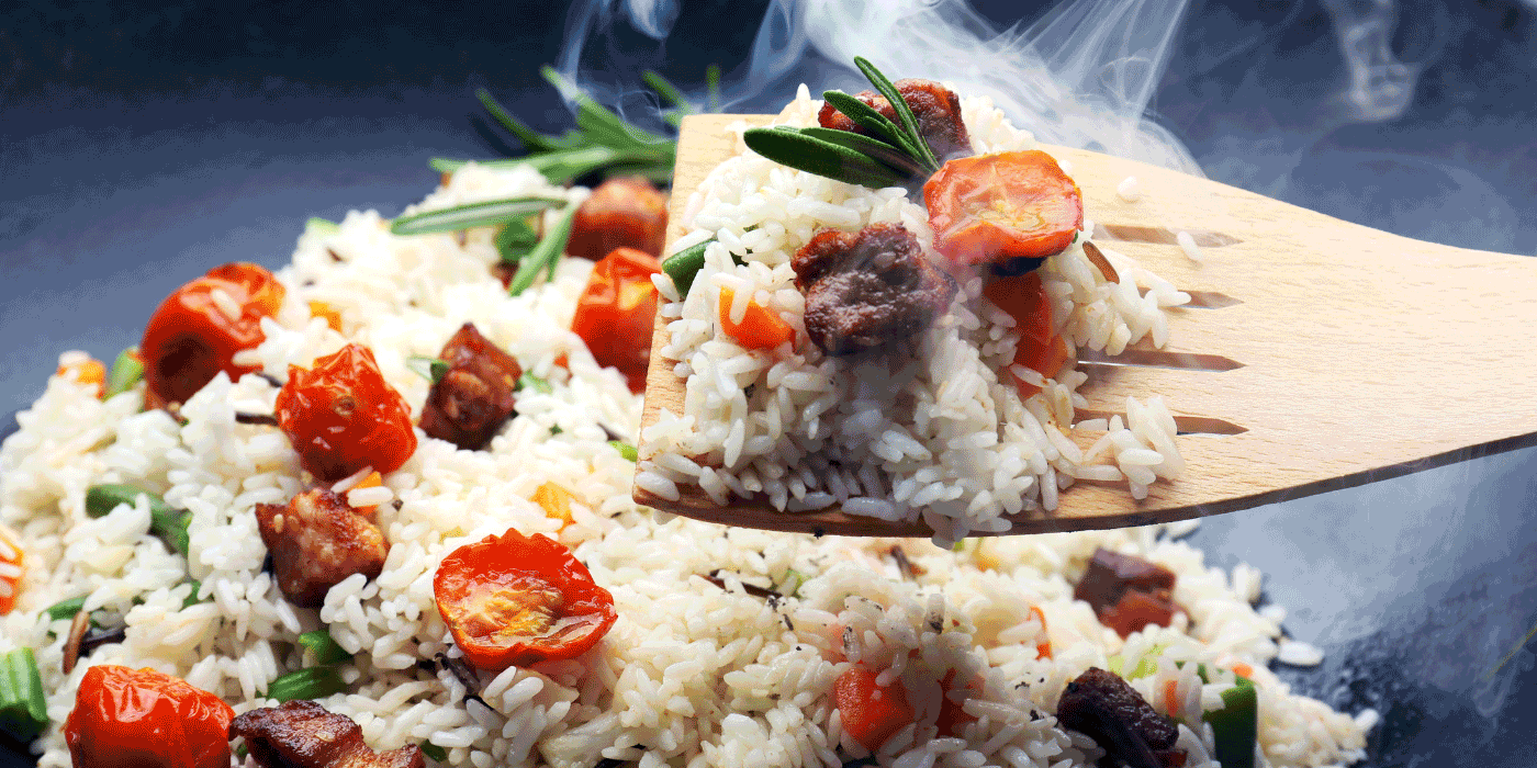 how to make pilau rice with peas