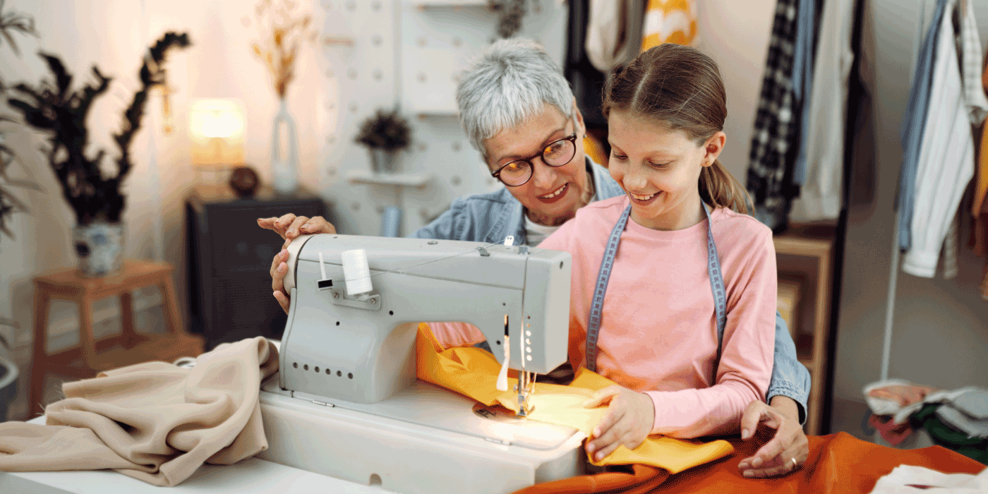 how to teach a child to use a sewing machine