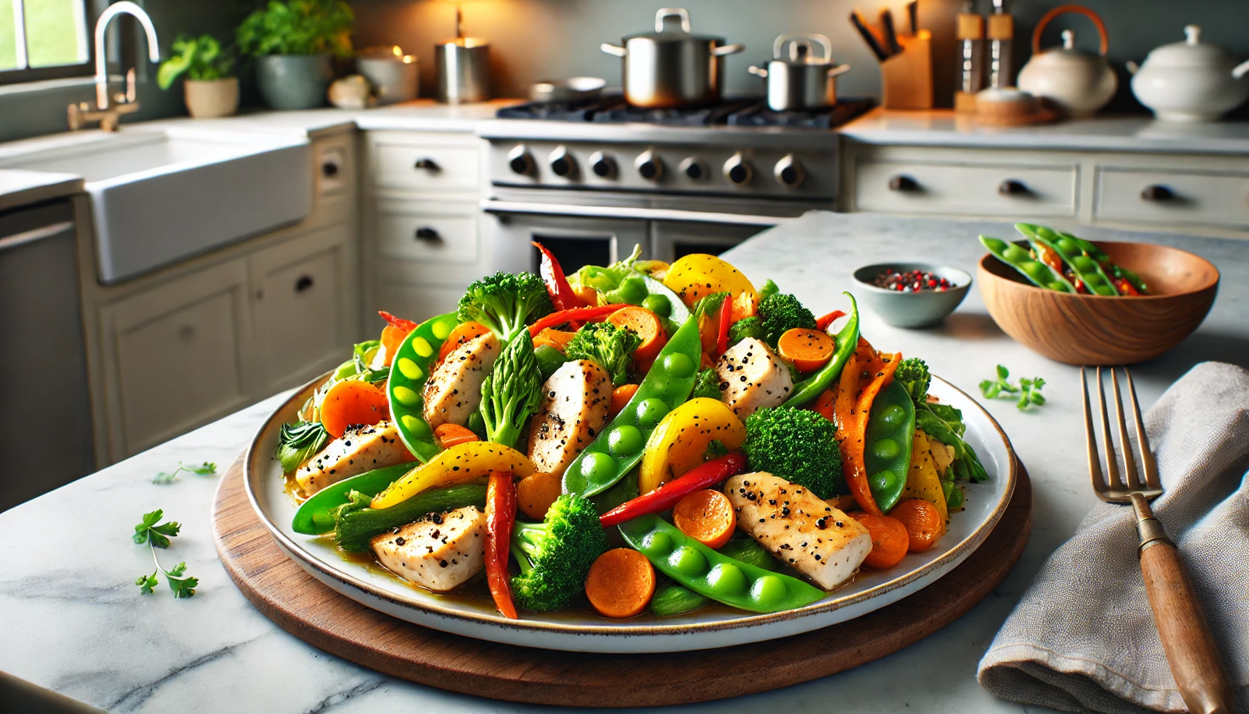 Sauté Vegetables and Chicken Sauté Vegetables and Chicken
