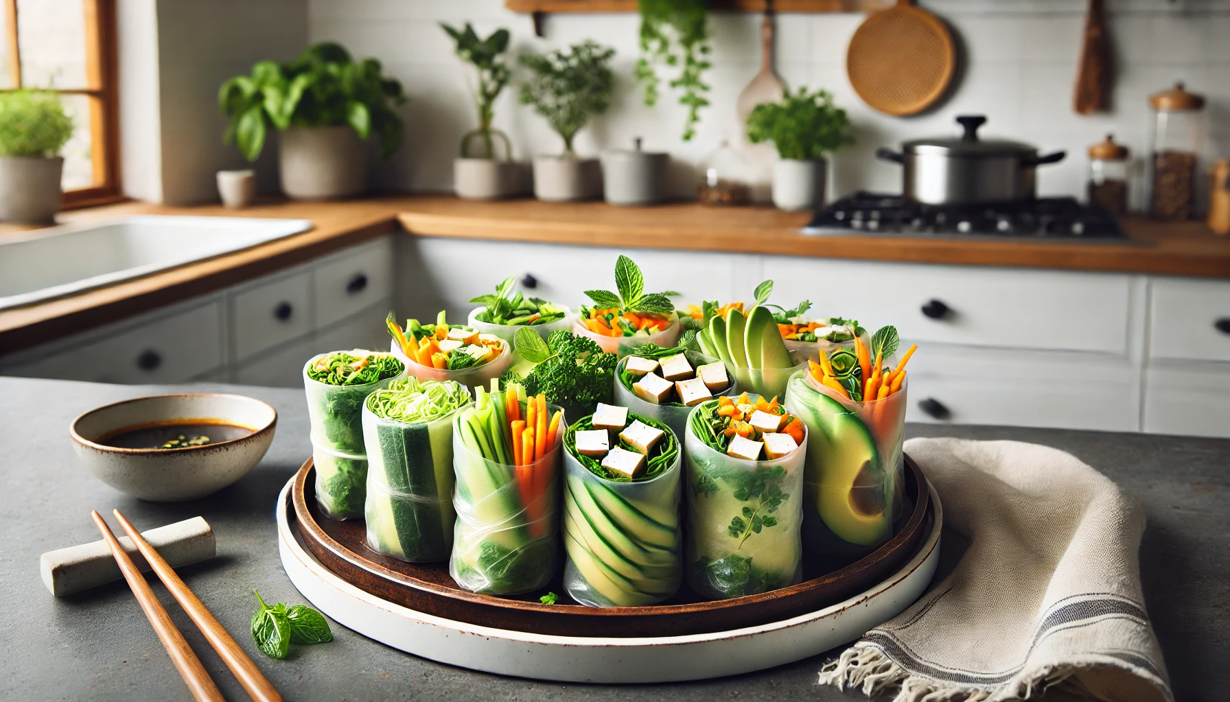 Tofu and Avocado Rice Paper Rolls Tofu and Avocado Rice Paper Rolls