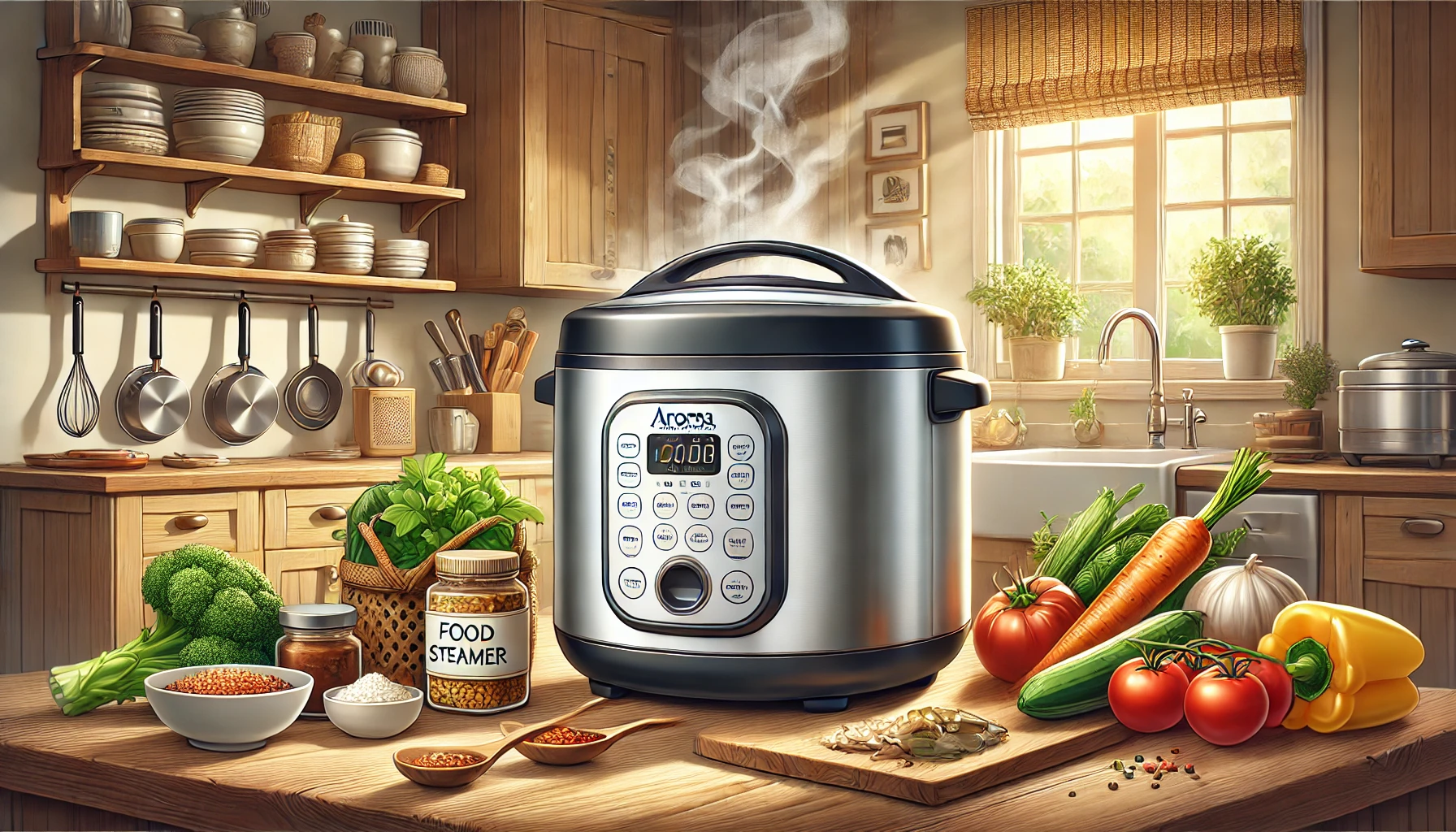 aroma housewares rice cooker and food steamer