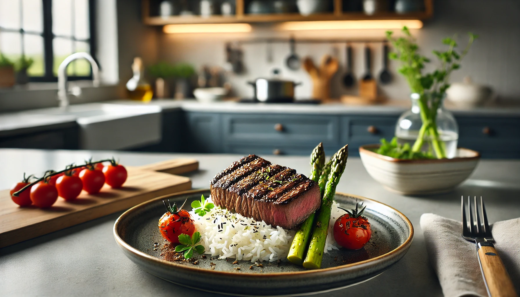 rice with steak recipe